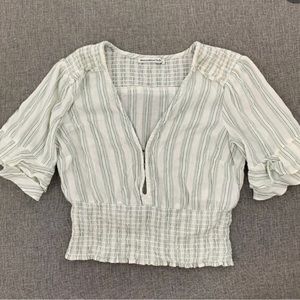 NWT Abercrombie & Fitch Striped Crop Top